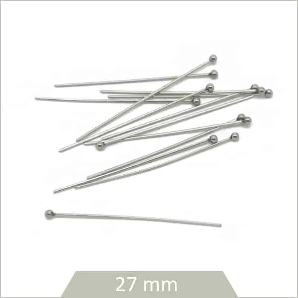 5 g de tiges billes en acier 27 mm (env. 85)