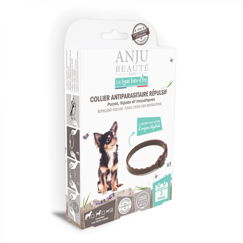 Collier antiparasitaire répulsif chien