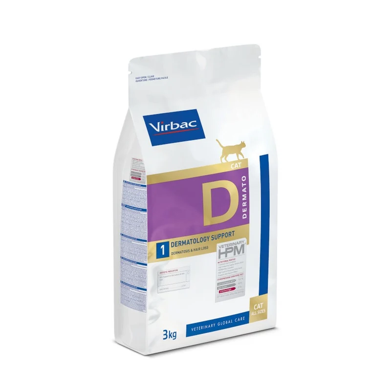 VIRBAC VETERINARY HPM Diététique Dermatology support Chat
