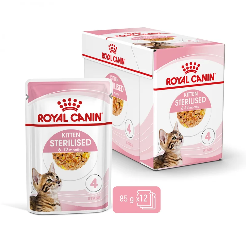 Royal Canin Kitten Sterilised - Gêlée et sauce pour chat