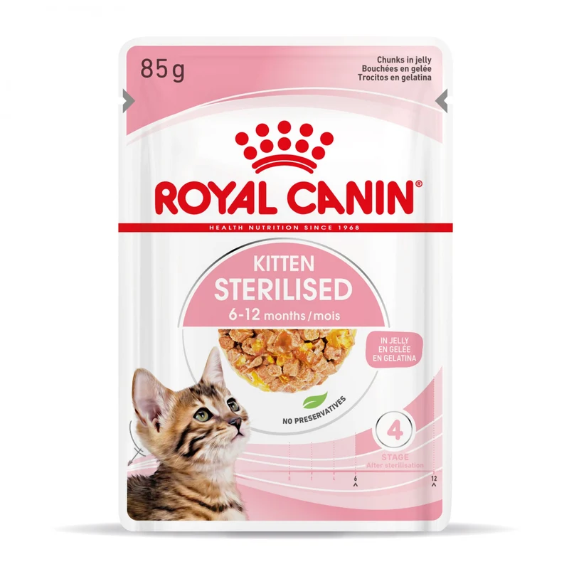 Royal Canin Kitten Sterilised - Gêlée et sauce pour chat
