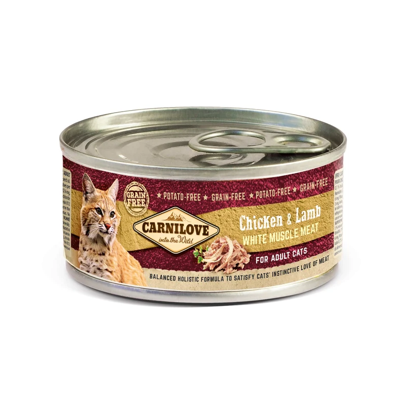 CARNILOVE Adult Poulet & Agneau en Boîte - Pâtée pour chat