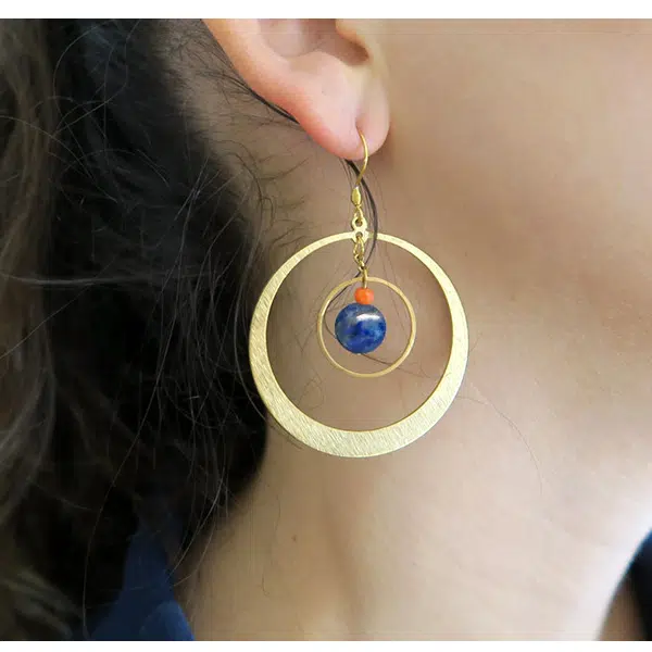 Env. 42 perles rondes 8 mm Lapis Lazuli