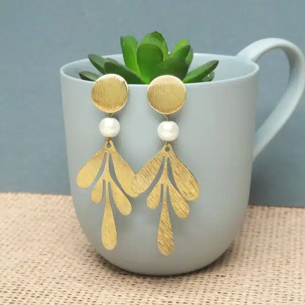 6 clous de boucles d'oreilles cercle incurvé dorés CantOr