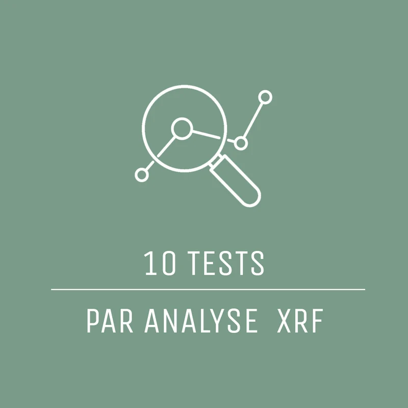 10 pré-tests par analyse XRF