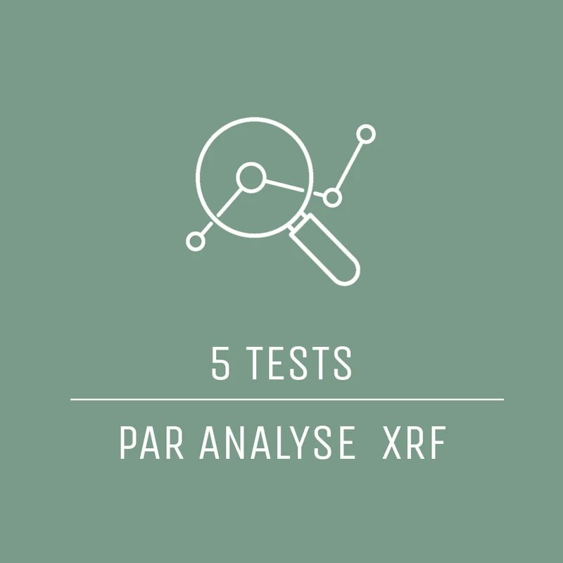 5 pré-tests par analyse XRF