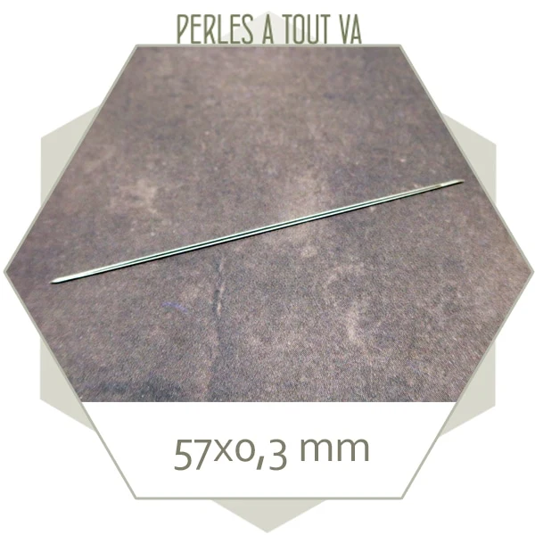 Aiguille pour tissage en acier inoxydable