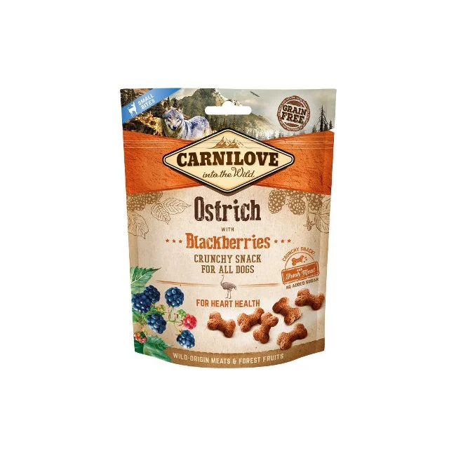 Carnilove Friandise pour chien à l'autruche et aux mûres