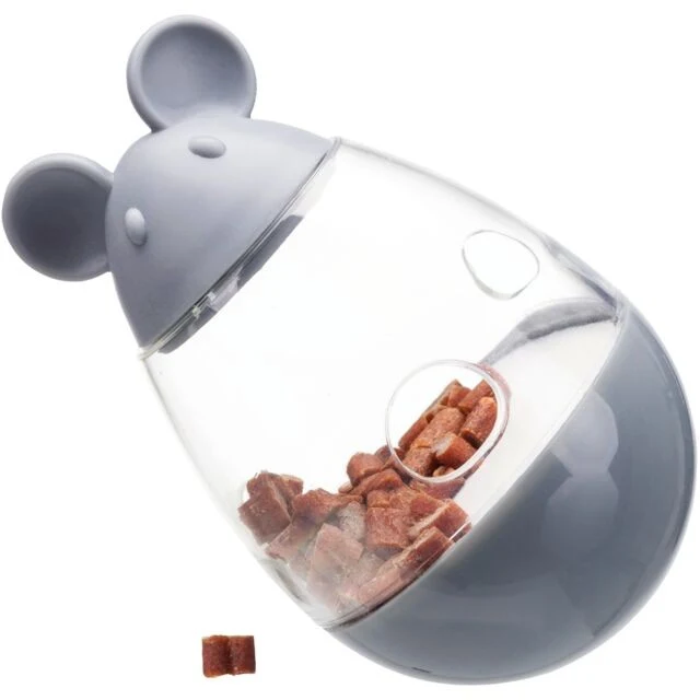 Jouet distributeur de friandises pour chats et chatons forme souris