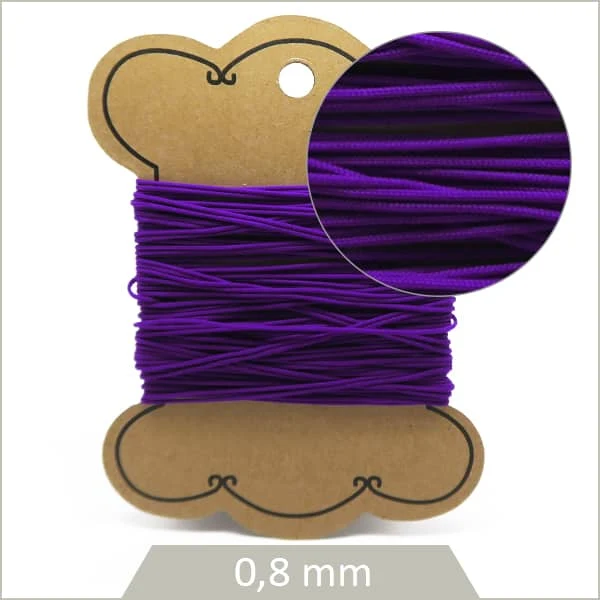 10 m de cordon synthétique 0,8 mm violet vif