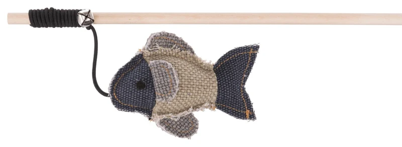 Jouet scandinave pour chat Be Nordic canne à pêche avec poisson