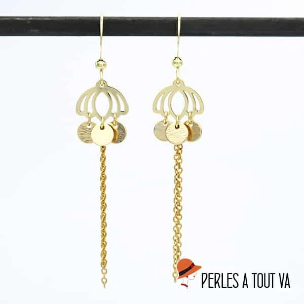 6 breloques petit lotus doré cantOr