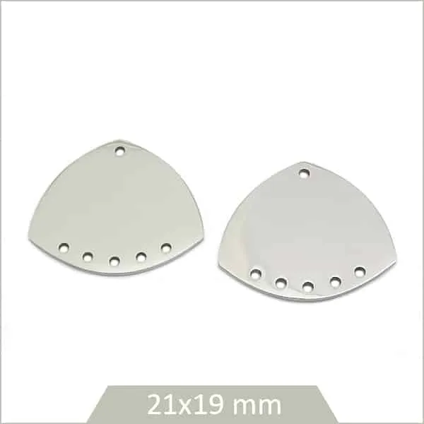 4 connecteurs cloche en acier inoxydable