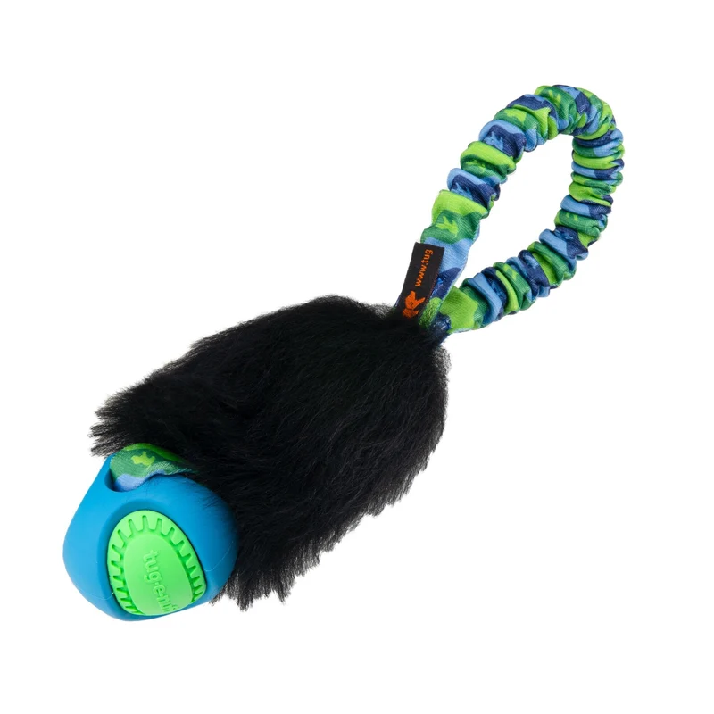 TUG E NUFF Jouet Pocket Bungee en fourrure de mouton avec balle