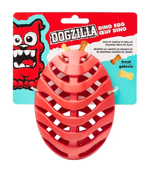 Dogzilla Jouet balle oeuf de dino pour chien