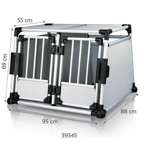 Double box de transport pour chiens