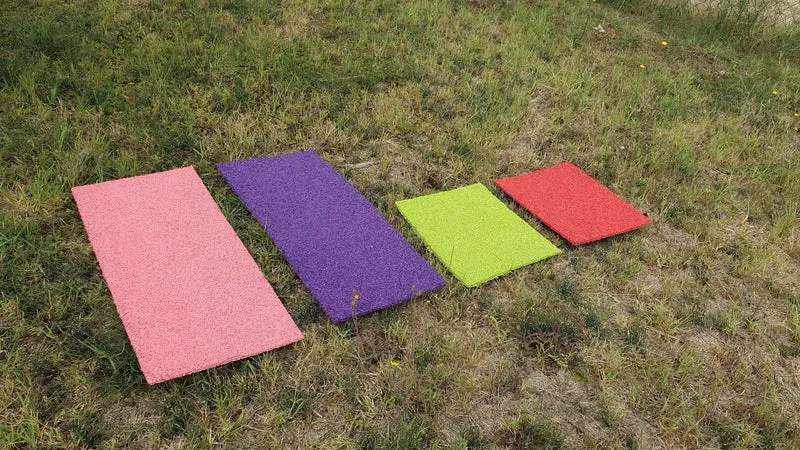 Tapis de zone en tartan