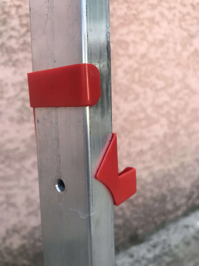Taquets en PVC pour haie aluminium ou galvanisée