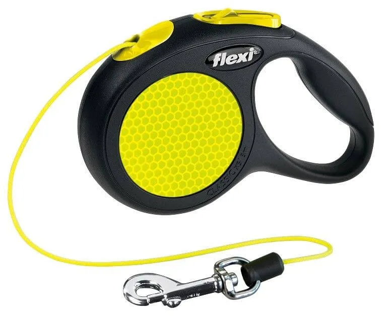 Flexi laisse corde couleur neon