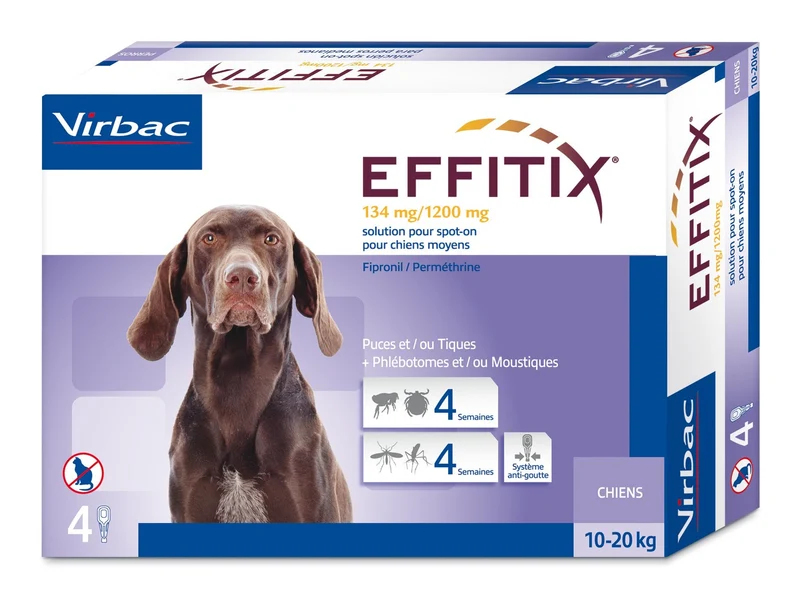 Effipro Spot On Pipettes antiparasitaires Chien