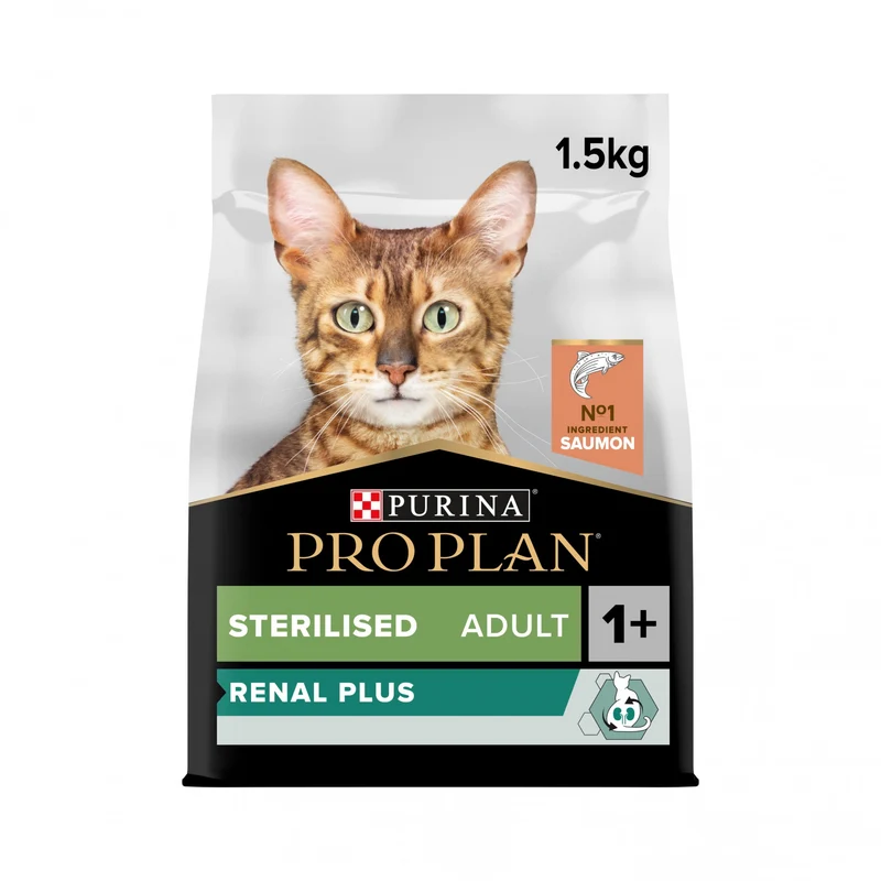 PRO PLAN Renal Plus Sterilised Adult au Saumon - Croquettes pour chat