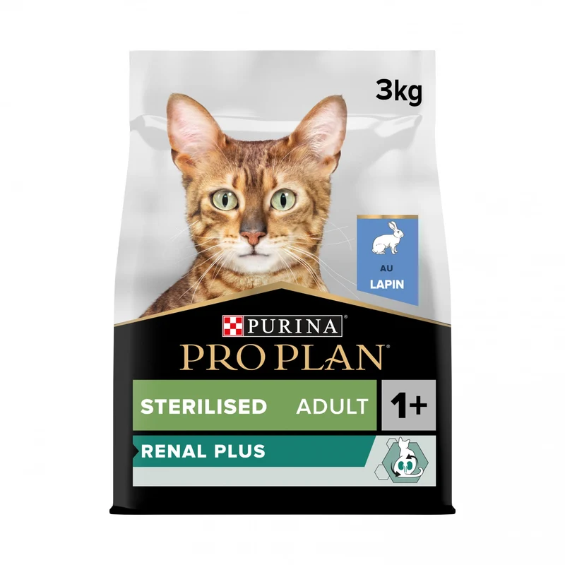 PRO PLAN Renal Plus Sterilised Adult au Lapin - Croquettes pour chat