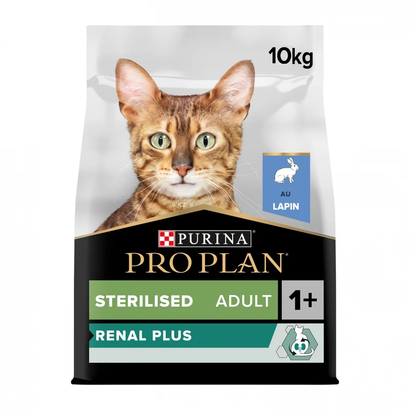PRO PLAN Renal Plus Sterilised Adult au Lapin - Croquettes pour chat