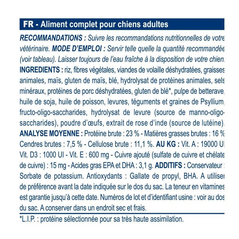Royal Canin Veterinary GastroIntestinal High Fibre - Croquettes pour chien