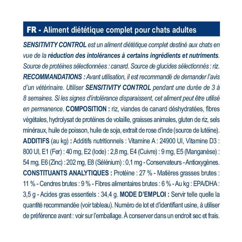 Royal Canin Veterinary Sensitivity Control