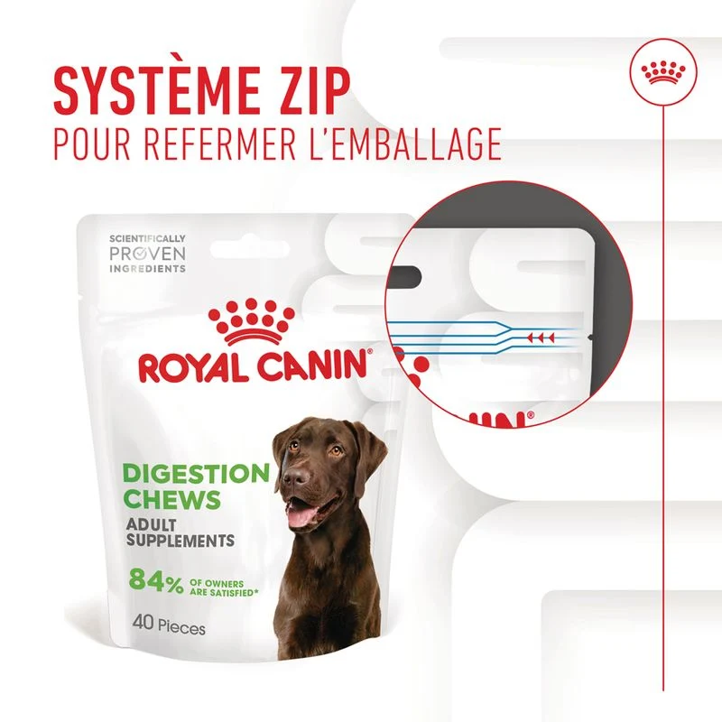 Aliment complémentaire Adult Digestion Chews pour chien