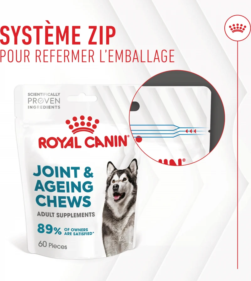 Aliment complémentaire Joint & Ageing Chews pour chien