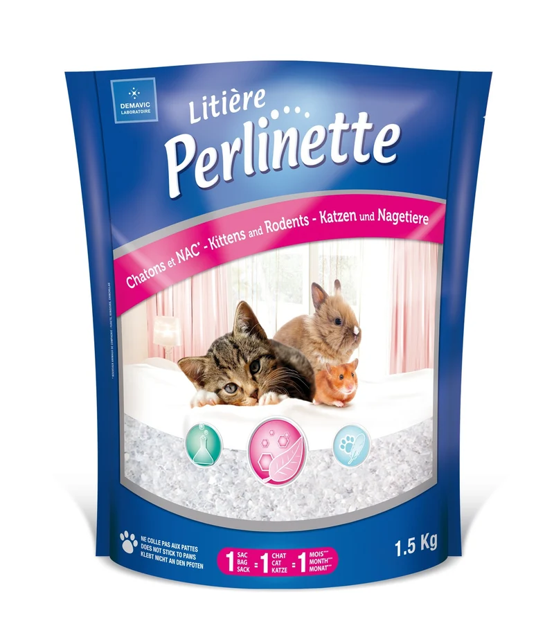 Litière Perlinette pour chaton et nacs