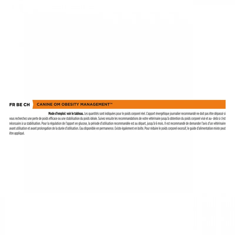 Proplan Veterinary Diets OM Obesity Management Chien