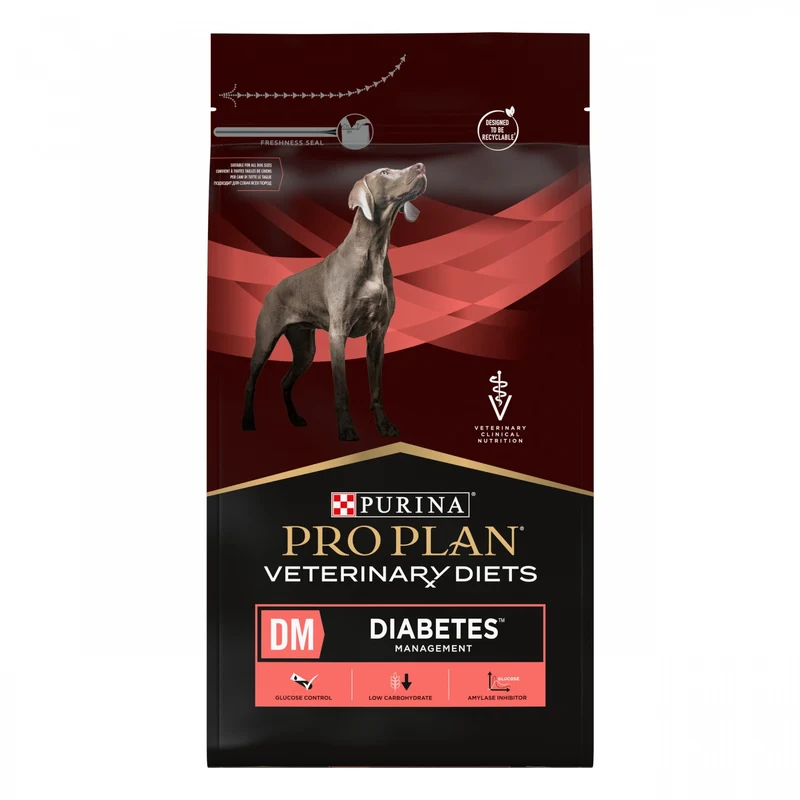 PRO PLAN Veterinary Diets DM Diabetes Management - Croquettes pour chien 12kg