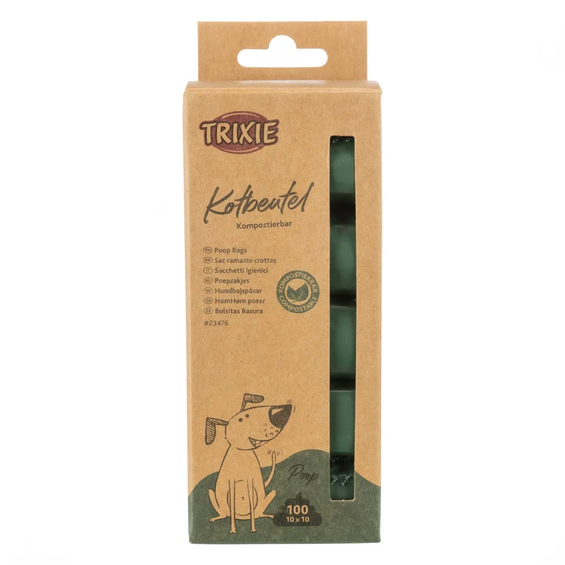 Sacs ramasse crottes compostables - 100 sacs