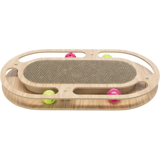 Plaque griffoir avec cadre bois