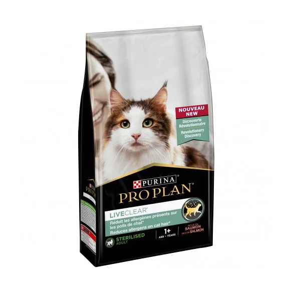 PRO PLAN LiveClear Sterilised Adult au Saumon - Croquettes pour chat