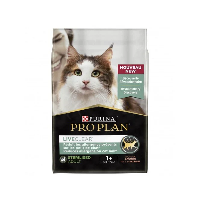 PRO PLAN LiveClear Sterilised Adult au Saumon - Croquettes pour chat