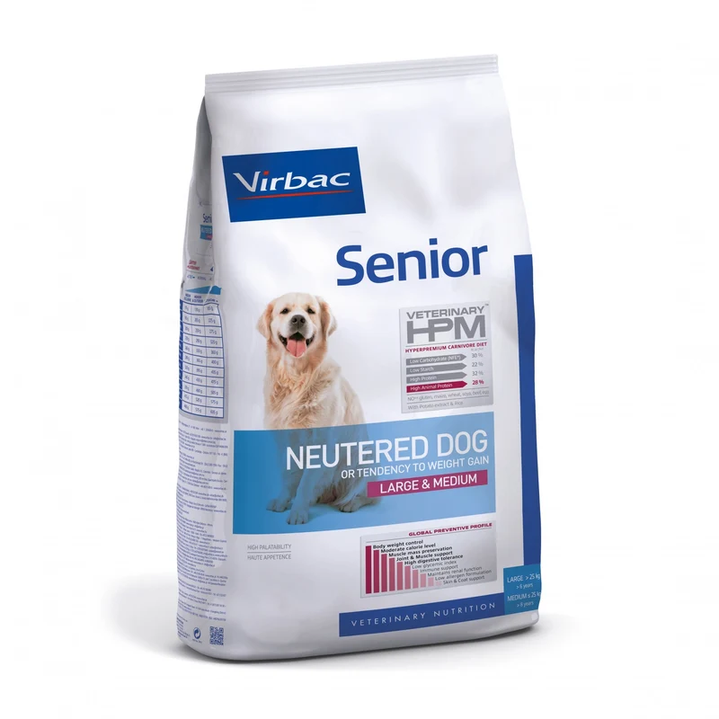 VIRBAC Veterinary HPM Senior Neutered Dog Large & Medium