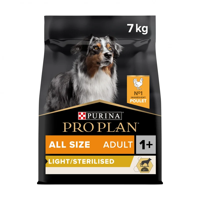 PRO PLAN Light/Sterilised All Sizes Adult au Poulet - Croquettes pour chien