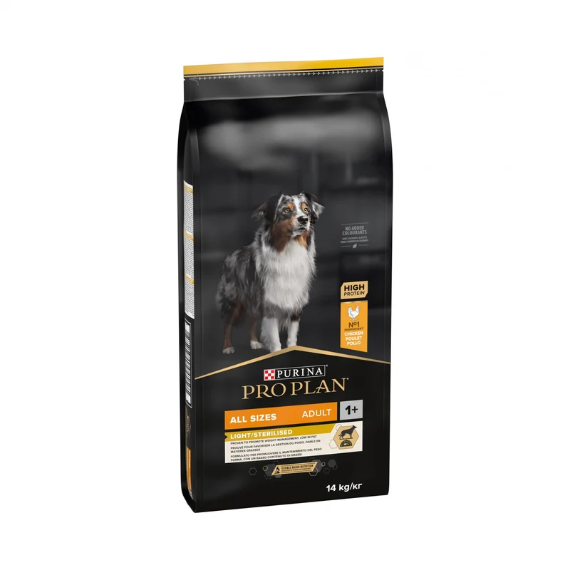 PRO PLAN Light/Sterilised All Sizes Adult au Poulet - Croquettes pour chien
