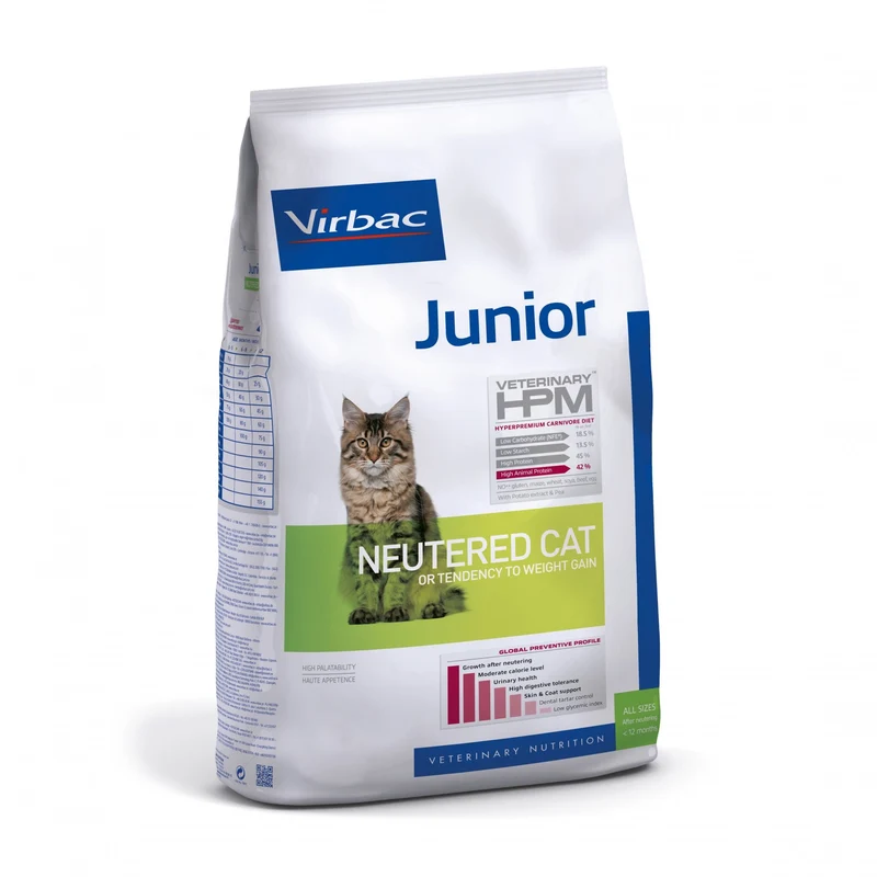 VIRBAC Veterinary HPM Junior Neutered Cat