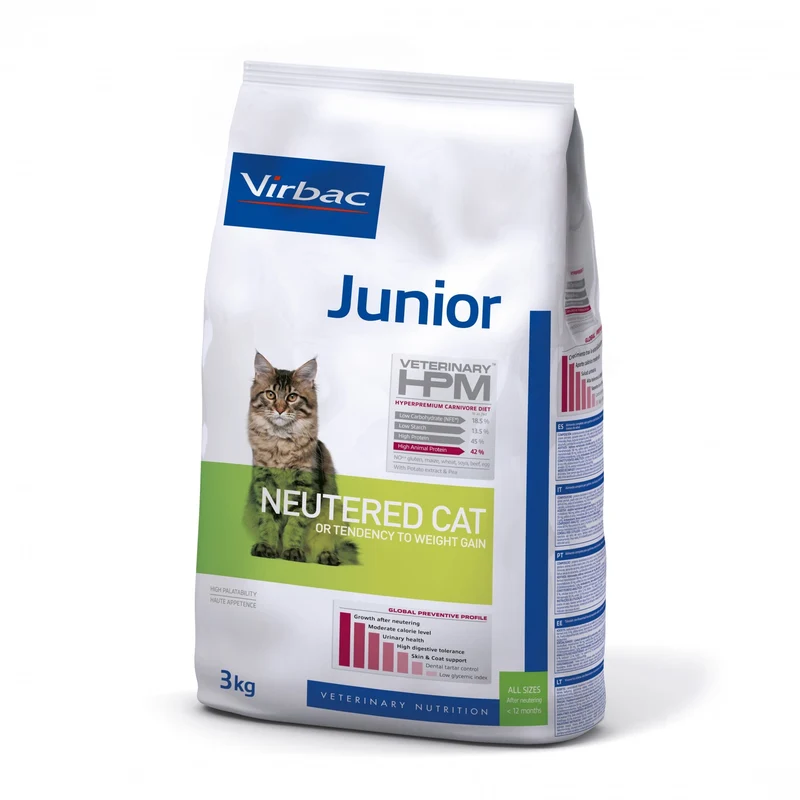 VIRBAC Veterinary HPM Junior Neutered Cat
