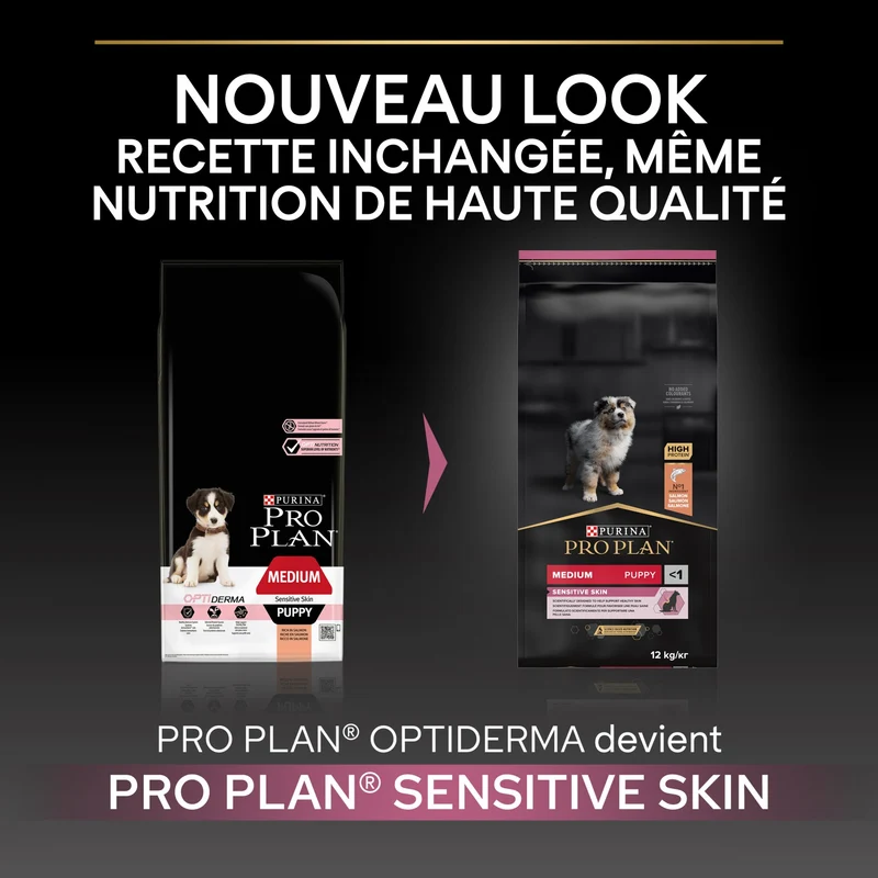 PRO PLAN Sensitive Skin Medium Puppy au Saumon - Croquettes pour chien
