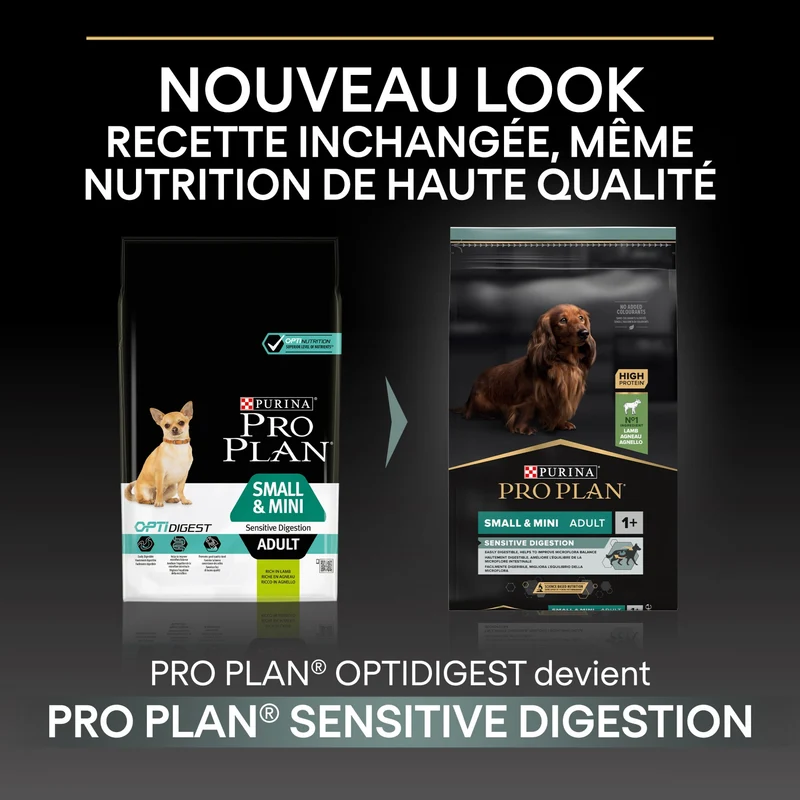 PRO PLAN Sensitive Digestion Small & Mini Adult à la Agneau- Croquettes pour chien