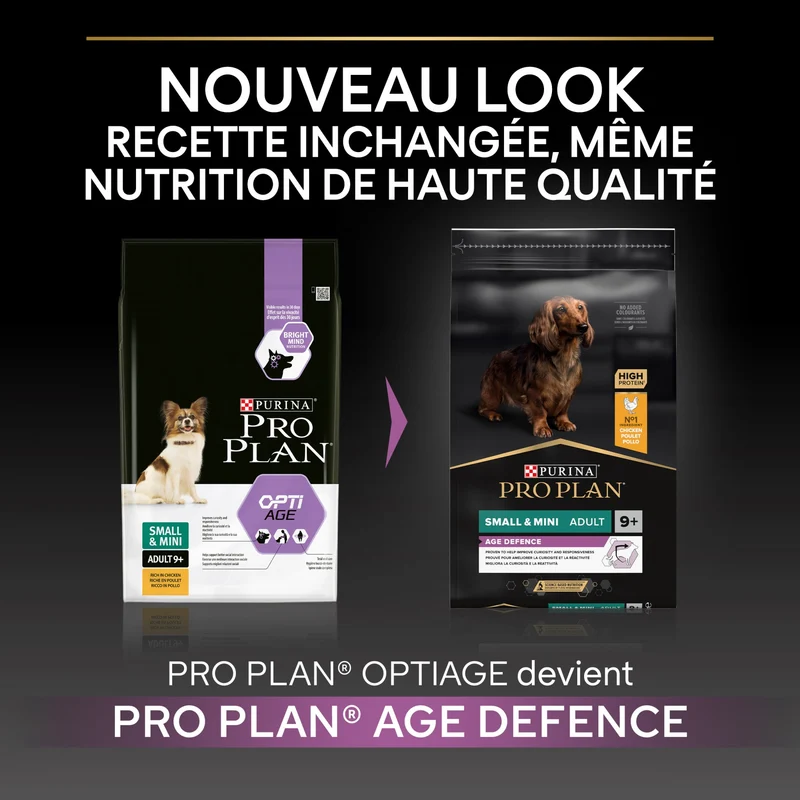 PRO PLAN Age Defence Small & Mini Adult au Poulet - Croquettes pour chien