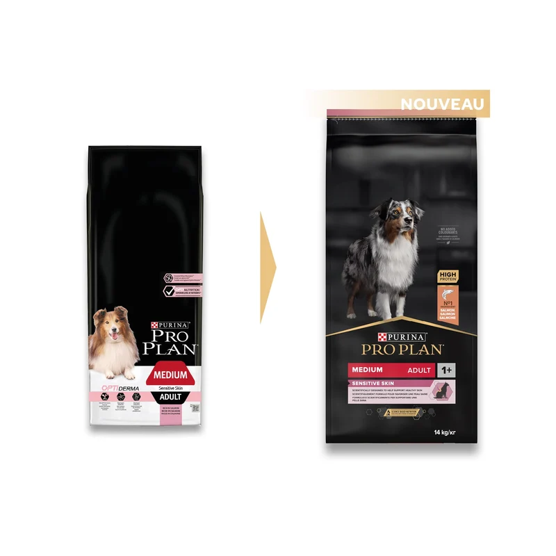 PRO PLAN Sensitive Skin Medium Adult au Saumon - Croquettes pour chien