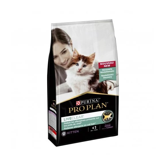 PRO PLAN LiveClear Kitten à la dinde - Croquettes pour chaton
