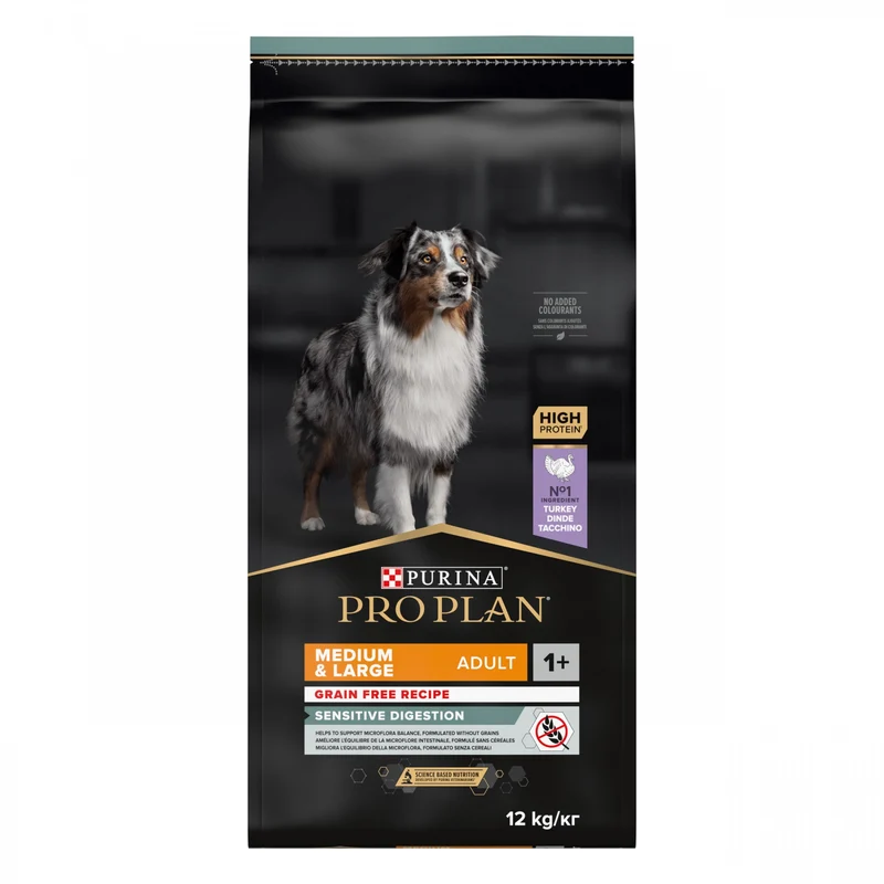 PRO PLAN Sensitive Digestion No Grain Medium & Large Adult à la Dinde - Croquettes pour chien