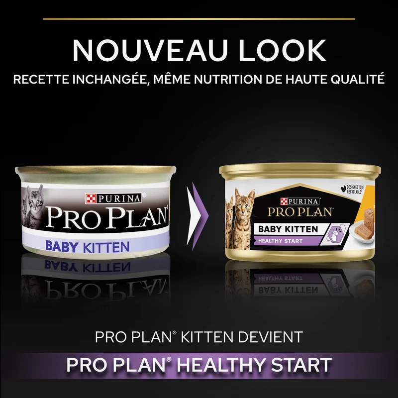 PRO PLAN Healthy Start Baby Kitten en mousse au Poulet - Pâtée pour chaton